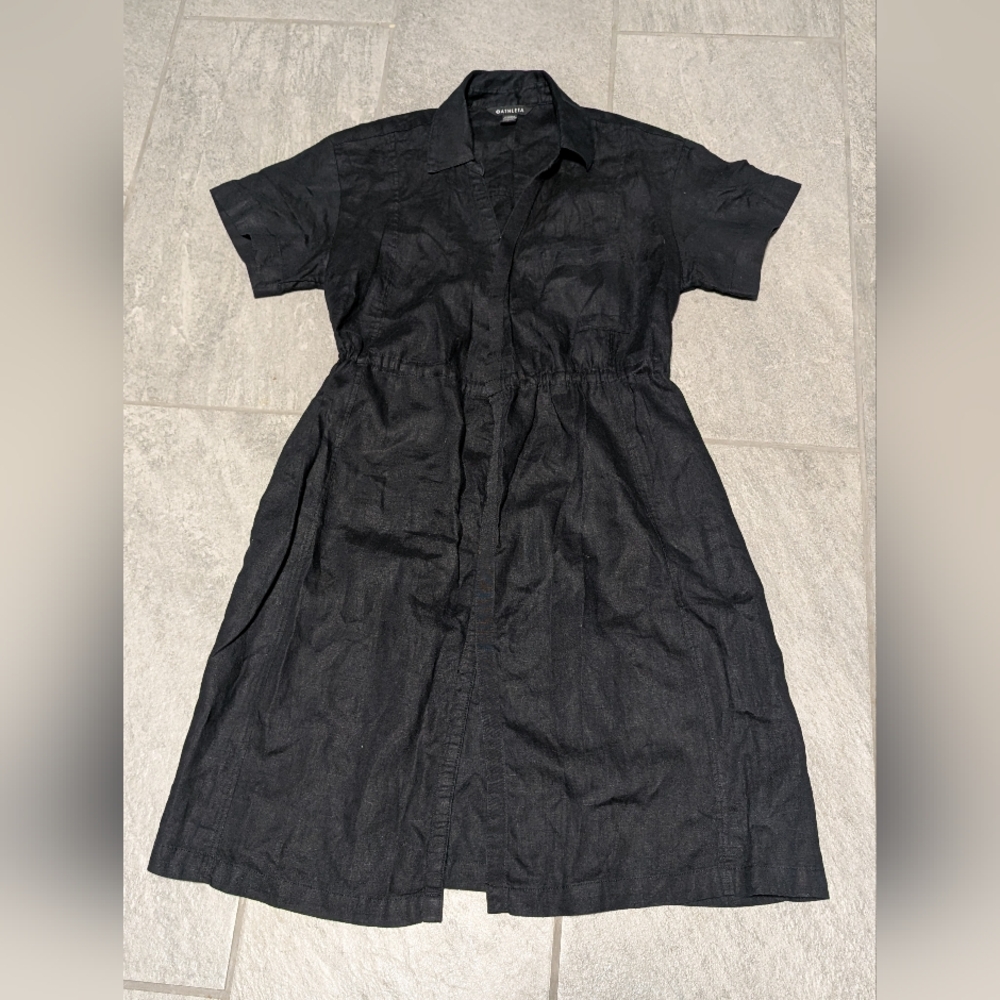 Athleta Linen Women's Playa Wrap Dress